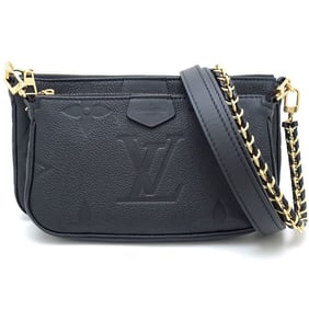 LOUIS VUITTON Louis Vuitton Monogram Empreinte Multi Pochette Accessoires M80399 Shoulder Bag Noir