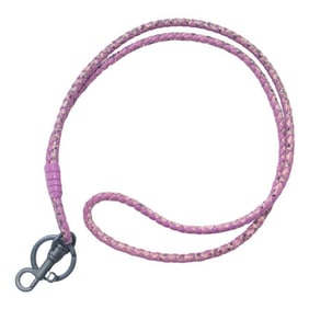 BOTTEGA VENETA Bottega Veneta Intrecciato Long Strap Neck Leather Key Ring Purple