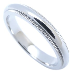 TIFFANY & Co. Tiffany Milgrain Ring, Pt950 Platinum, 3.2mm, Women's, 294247