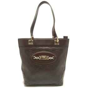 GUCCI Guccissima 145994 Tote Bag in Brown Leather, Women's, 253104