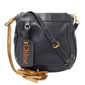 Chloé Chloe Eden Shoulder Bag in Black Leather, Women's