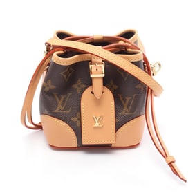 Louis Vuitton Noe Purse Shoulder Bag in Coated Canvas and Leather with Monogram Design, Brown,