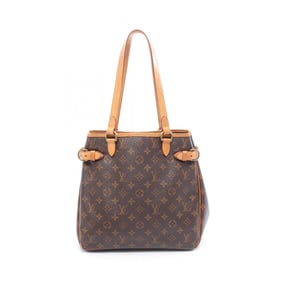 Louis Vuitton Batignolles Vertical Tote Bag, Coated Canvas and Leather, Monogram, Women's, Brown,