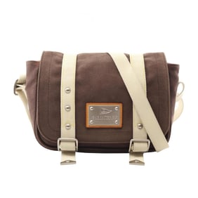 Louis Vuitton Busas PM Shoulder Bag, Canvas and Leather, Antigua, Women's, Brown Ivory, M80661