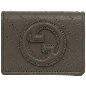 Like new Gucci Blondie 760317 leather brown bifold wallet, 1388GUCCI