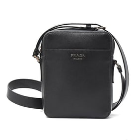 Prada Men's Saffiano Black Shoulder/Crossbody Bag 2VH040 PRADA