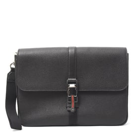 Gucci Men's Medium Leather Clutch Bag in Black (GUCCI 816755)