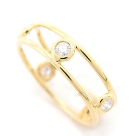 Tiffany Women's Double Wire By the Yard 5-Piece Diamond Ring by Elsa Peretti in Yellow Gold 750YG