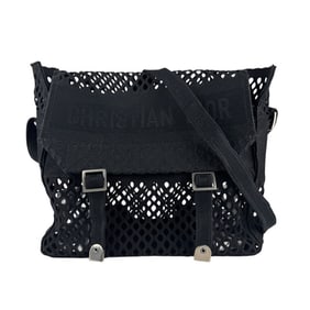 Christian Dior Women's Canvas Shoulder Bag in Black (z6768)