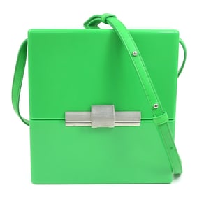 Bottega Veneta Daisy Acrylic and Leather Shoulder Bag, Green, Women's, h31495a