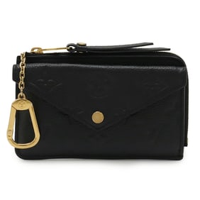 LOUIS VUITTON Monogram Empreinte Porte Carte Recto Verso Coin Case, Card Noir, Black, M69421