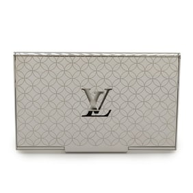 LOUIS VUITTON Porte Carte Champs-Elysees Card Case/Business Holder, Metal, Silver, M65227