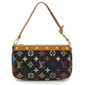 LOUIS VUITTON Monogram Multicolore Pochette Accessoires Pouch Noir Black M92648