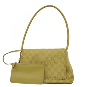 Gucci GG Canvas Shoulder Bag 90646 Beige Women's