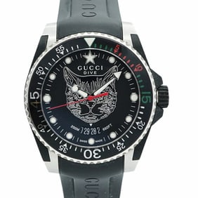 Gucci Dive 136.3 Black Dial Men's Watch
