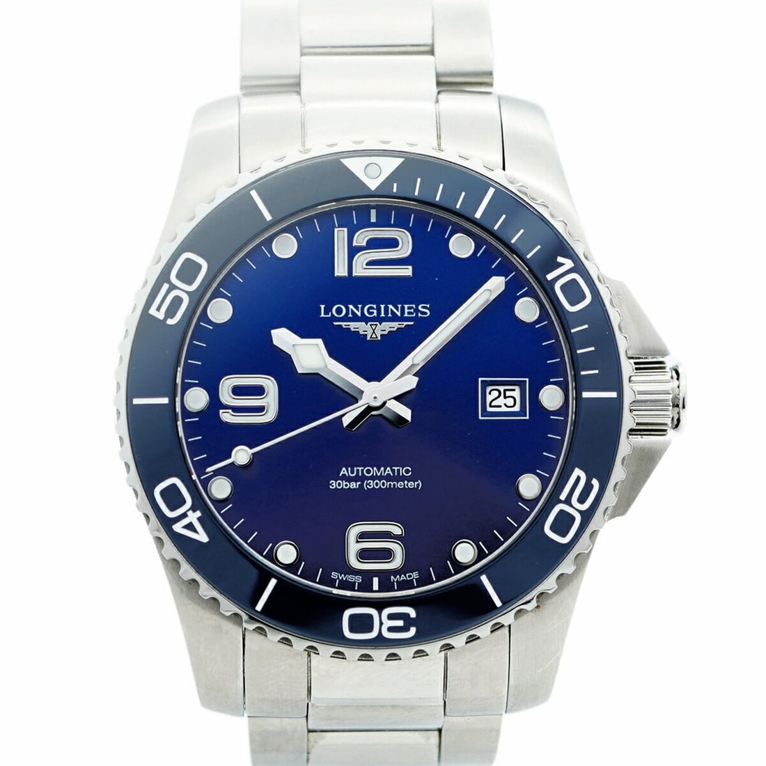 Longines Hydro Conquest L3.781.4 Blue Dial Men's Watch: --- Catalog ---Category: SizeWrist Size: 17cm / 6.69''Case Diameter: 41mm / 1.61''Category: DesignType: WristwatchGender: MenColor (Dial): BlueMaterial (Band): Stainless steelCategory: GeneralMPN: L3.