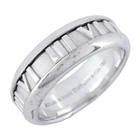Tiffany Atlas Ring, 18K White Gold, Size 17.5, Men's, P1457487