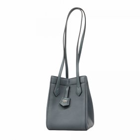 Fendi Origami Leather Shoulder Bag in Gray and Blue for Women