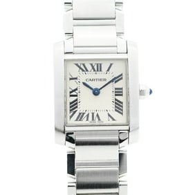Cartier Tank Française SM W51008Q3 Ivory Dial Women's Watch