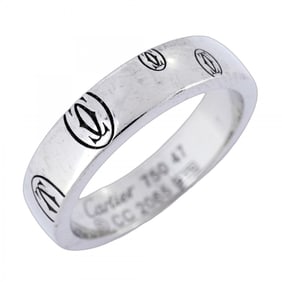 Cartier Happy Birthday Ring, 18K White Gold, #47, Women's, P1488746