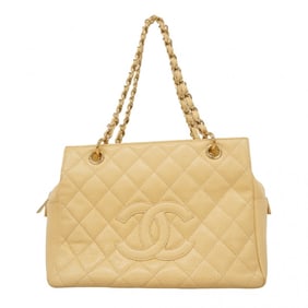 Chanel Matelasse Chain Handbag in Beige Caviar Leather for Women, P1594179