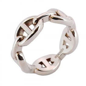 Hermes Hermès Chaine d'Ancre PM Ring, Silver 925, #56, Men's/Women's, P1455771