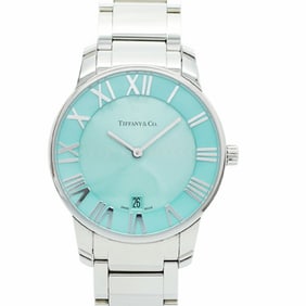Tiffany Atlas 2-Hand Watch 63452769 Blue Dial Men's and Women's