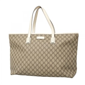 Gucci GG Supreme Tote Bag 211120 Brown White Women's P1619257
