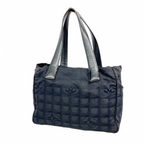 Chanel New Travel Nylon Tote Bag in Black and Champagne for Women