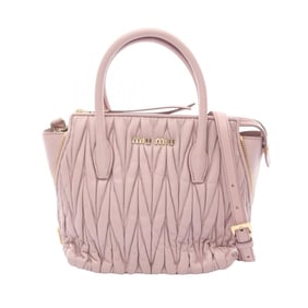 Miu Miu Miu Matelasse handbag in leather, pink, 5BA003