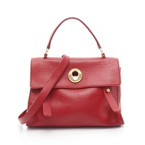 Yves Saint Laurent Saint Laurent Paris Muse Two Bag, Leather Handbag, Women's, Red