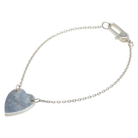 Gucci Trademark Heart Bracelet in Silver Metal for Women