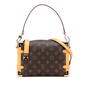 Louis Vuitton Monogram Side Trunk MM Handbag/Shoulder Bag 2WAY M46358 Brown Leather Women's LOUIS