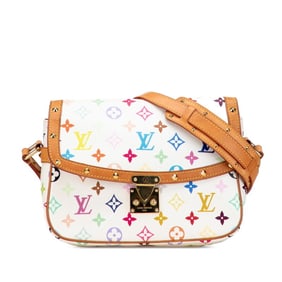 Louis Vuitton Monogram Multicolore Sologne Crossbody Shoulder Bag M92661 in Blanc White Leather,
