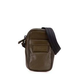 Bottega Veneta Leggero Crossbody Shoulder Bag in Khaki and Green Leather for Women