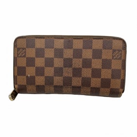 Louis Vuitton Damier Zippy Wallet N60015 Ebene Long for Men and Women