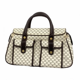 Celine handbag Macadam white brown women's