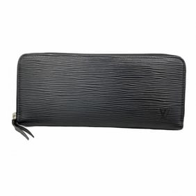 Louis Vuitton Epi Leather Portefeuille Clemence Long Wallet M60915 Noir Women's