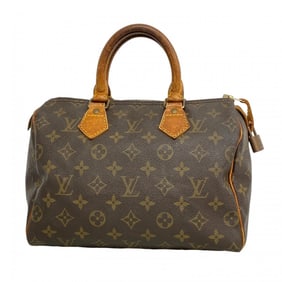 Louis Vuitton Monogram Speedy 25 Handbag M41109 Brown Women's