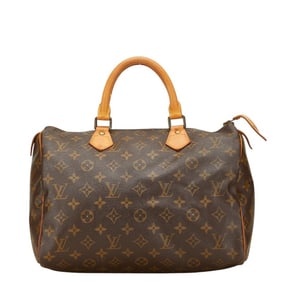 Louis Vuitton Monogram Speedy 30 Handbag/Mini Boston Bag M41526 Brown Leather Women's LOUIS VUITTON