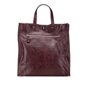 Valentino Rockstud Tote Bag Handbag Purple Leather Women's VALENTINO