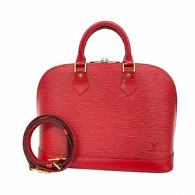Louis Vuitton Epi Alma Handbag M52147 Castilian Red 2-Way Bag for Women
