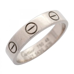 Cartier Mini Love Ring, 18K White Gold, #48, Women's