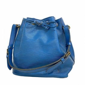 Louis Vuitton Epi Petit Noe Shoulder Bag M44105 Toledo Blue for Women