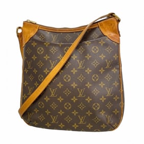 Louis Vuitton Monogram Odeon MM Shoulder Bag M56389 Brown Women's