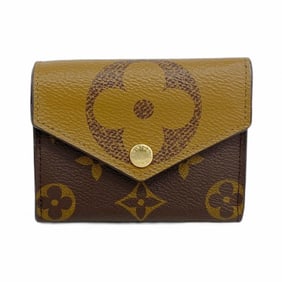 Louis Vuitton Monogram Giant Reverse Tri-fold Wallet Portefeuille Zoe M80725 Brown Women's P1422224