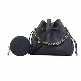 Louis Vuitton Mahina Bella Shoulder Bag M14315 Navy Women's P1395692