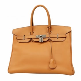 Hermes Hermès Birkin 35 Togo Natural Leather Handbag (J Stamp) for Women (P1401450)