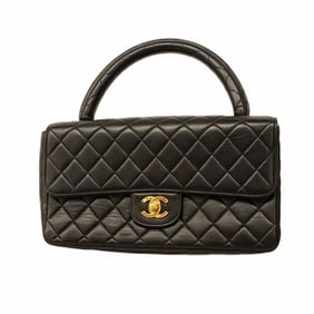 Chanel Matelasse Handbag (Parents Only) Lambskin Black Women's P1426869