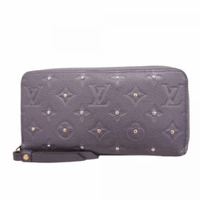 Louis Vuitton Monogram Empreinte Studded Zippy Wallet M61442 Platine Women's